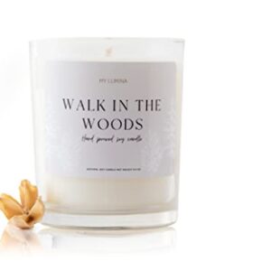 My Lumina Walk in The Woods Aromatherapy Candle -Natural Heart Chakra Energy - Soy Wax Scented Candle for Home Decor Art, Self Care, Spiritual Healing Gift, Women (Aromatherapy, 6.5)