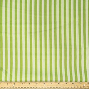 rtc fabric, cotton 44" stripe grass color sewing fabric by the yard