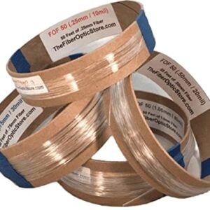 Fiber Optic Lighting Filament & LED Illuminator for Crafts & Modeling: Hobby Spool Combo Pack 200