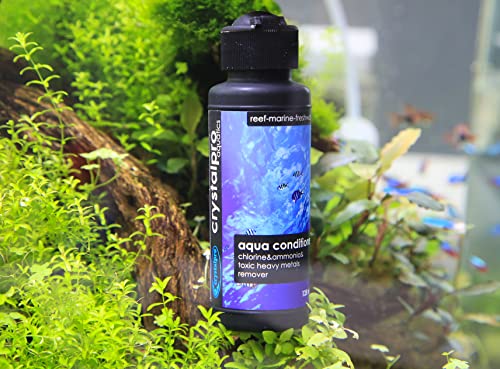 Crystalpro Aqua Conditioner 16.9 Oz - Treats 2650 Gallons Neutralizes Chlorine Ammonia In Tap Water - Additional Minerals To Reduce Stress - For All Aquariums Water Conditioner for Freshwater Aquarium