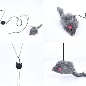 Syansju 2 Pack Hanging Door Bouncing Mouse Cat Toy