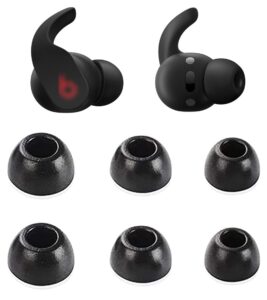 rqker foam ear tips compatible with beats fit pro earbuds, 3 pairs s/m/l sizes soft memory foam replacement ear tips earbud tips foam eartips compatible with beats fit pro & studio buds