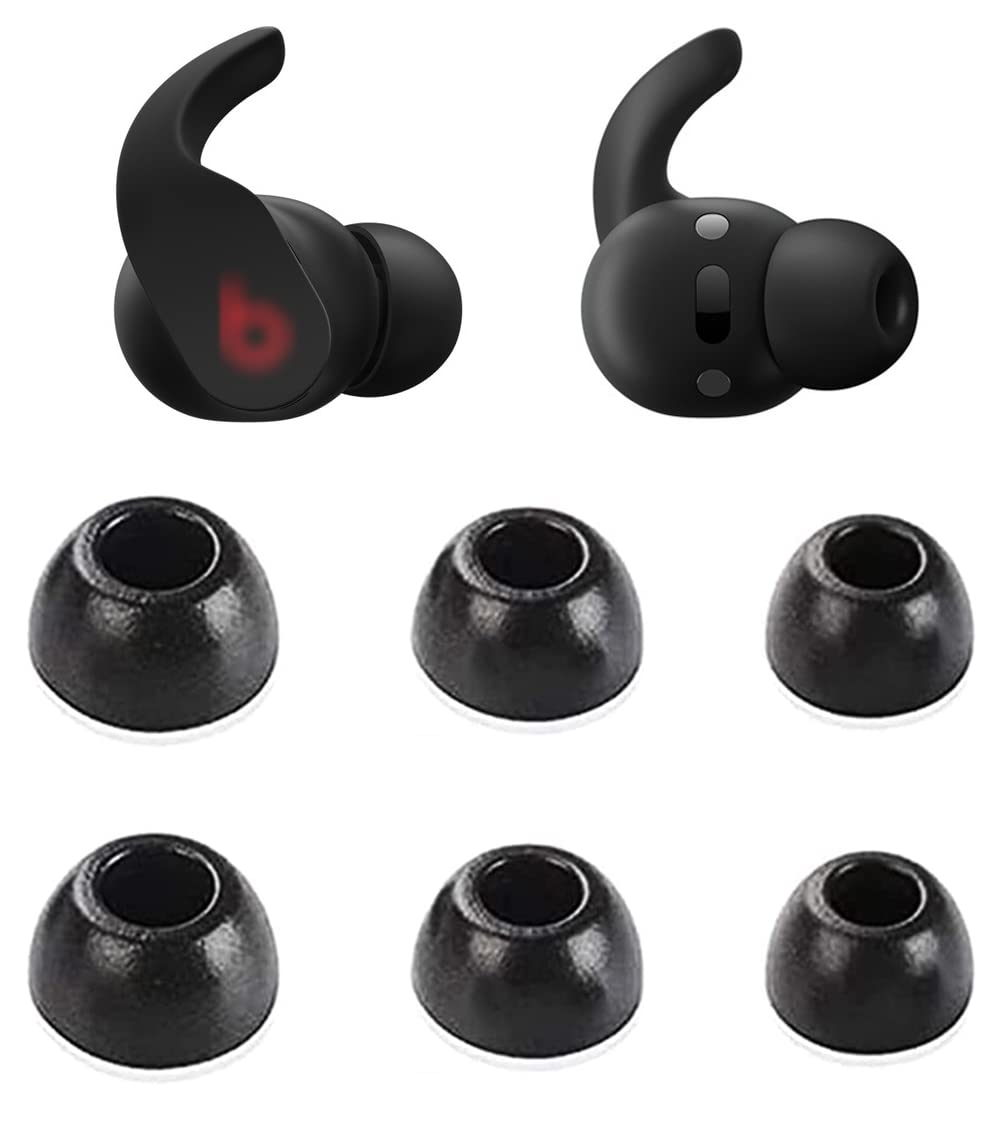 Rqker Foam Ear Tips Compatible with Beats Fit Pro Earbuds, 3 Pairs S/M/L Sizes Soft Memory Foam Replacement Ear Tips Earbud Tips Foam Eartips Compatible with Beats Fit Pro & Studio Buds