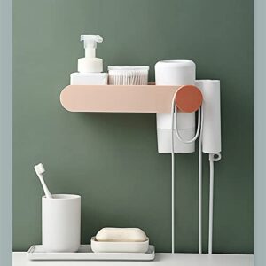 Wall Mounted Hair Dryer Bracket, Bathroom Cosmetics Shelf, Storage Rack, Hair Dryer Shelf Without Punching