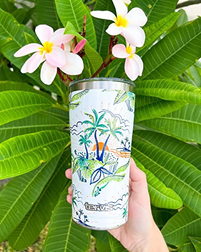 Tervis Painted Tropical Paradise Insulated Tumbler, 20oz Legacy, Stainless Steel