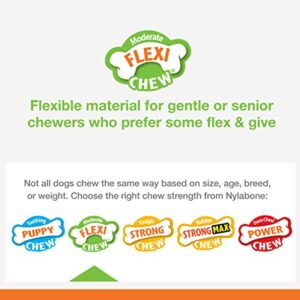 Nylabone Flexi Chew X-Bone Senior Dog Chew Toy Turket & Sweet Potato Small/Regular (1 Count)