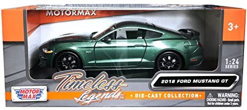 Motormax Toy 2018 GT 5.0 Green Metallic 1/24 Diecast Model Car by Motormax 79352