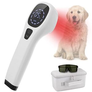 iKeener Handheld Red Light Therapy for Dogs,Portable LLLT Vet Device for Dogs and Pets, 650nm & 808nm Infrared Therapy for Pain Relief,Itching Skin & Wound Care in Dogs, Cats, Horses