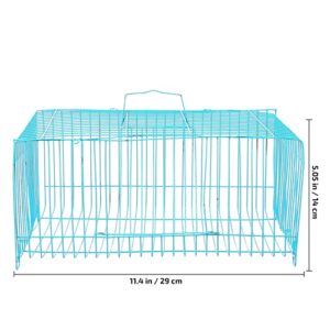 Small Dog Crate, Metal Pet Cage Dog Cage Dog Kennel Rabbit Cage Poultry Cage Rabbit Habitat Cage Small Animal Critter Cage for Cat Chicken Guinea Pig, Random Color