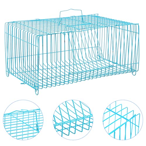 Small Dog Crate, Metal Pet Cage Dog Cage Dog Kennel Rabbit Cage Poultry Cage Rabbit Habitat Cage Small Animal Critter Cage for Cat Chicken Guinea Pig, Random Color
