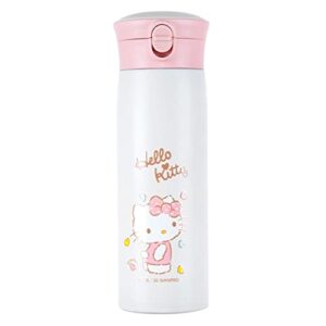 everyday delights sanrio hello kitty stainless steel insulated water bottle white 450ml