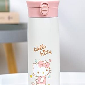 Everyday Delights Sanrio Hello Kitty Stainless Steel Insulated Water Bottle White 450ml