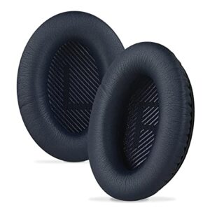 ear pads for bose qc45 qc35 qc35 ii gaming qc15 qc25 ae2 ae2i ae2w soundtrue soundlink around-ear headphones replacement ear cushions, ear covers, headset earpads (protein leather/midnight blue)