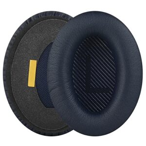 Ear Pads for Bose QC45 QC35 QC35 ii Gaming QC15 QC25 AE2 AE2i AE2w SoundTrue SoundLink Around-Ear Headphones Replacement Ear Cushions, Ear Covers, Headset Earpads (Protein Leather/Midnight Blue)