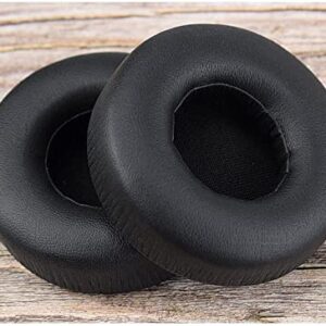 MDR-V55 Earpads Replacement Ear Pads Cushions Cover Repair Parts Compatible with Sony MDR-V55 V500DJ, Somic E95, MDR-7502 MDR-V500 Headphones (Black/Leather)