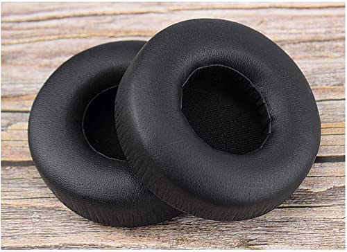 MDR-V55 Earpads Replacement Ear Pads Cushions Cover Repair Parts Compatible with Sony MDR-V55 V500DJ, Somic E95, MDR-7502 MDR-V500 Headphones (Black/Leather)