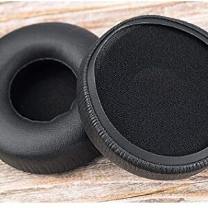 MDR-V55 Earpads Replacement Ear Pads Cushions Cover Repair Parts Compatible with Sony MDR-V55 V500DJ, Somic E95, MDR-7502 MDR-V500 Headphones (Black/Leather)