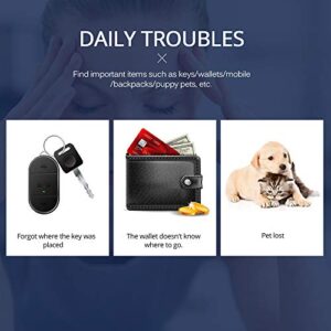 Smart Mini Wireless Bluetooth 4.0 Anti Lost Tracker Alarm Key Finder GPS Locator Triangle Bluetooth Anti-Lost Device for Pet Dog Cat Keys Wallet Bag Kids, 1Pcs Pink