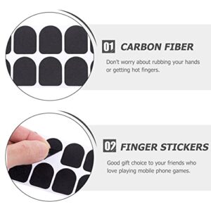 Hemobllo 50pcs Game Finger Stickers Sensitive Touch Screen Sticker bood Tape Mobile Game Controller Finger Covers Grip Tape Carbon Fiber Tape Sweat-Resistant Finger Sticker Non-Slip Handle