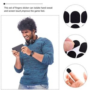 Hemobllo 50pcs Game Finger Stickers Sensitive Touch Screen Sticker bood Tape Mobile Game Controller Finger Covers Grip Tape Carbon Fiber Tape Sweat-Resistant Finger Sticker Non-Slip Handle