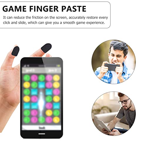 Hemobllo 50pcs Game Finger Stickers Sensitive Touch Screen Sticker bood Tape Mobile Game Controller Finger Covers Grip Tape Carbon Fiber Tape Sweat-Resistant Finger Sticker Non-Slip Handle