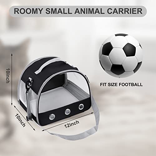 LWYMX Small Animal Carrier Bag, Guinea Pig Carrier Cage, Pet Carrier for Hamster, Hedgehog, Rat and The Other Small Animals.