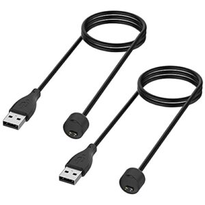 kissmart charger for amazfit band 5, xiaomi mi band 7/6/5, replacement usb magnetic charging cable cord accessories for mi band 7/6/5, amazfit band 5 fitness tracker [2pack - 1.6ft/50cm]