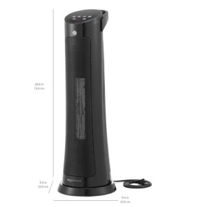 Amazon Basics Digital Tower Heater Black 28 Inch