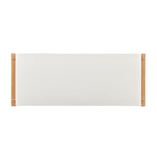 Linon Home Decor Products Boden White and Natural Low Bookcase