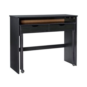 linon home decor products black extendable console linon corinne desk
