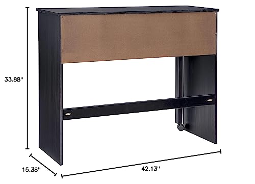 Linon Home Decor Products Black Extendable Console Linon Corinne Desk