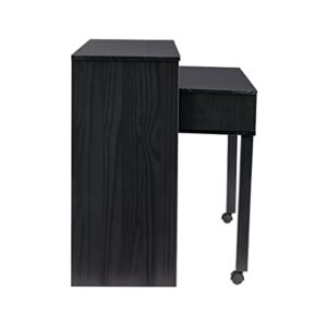 Linon Home Decor Products Black Extendable Console Linon Corinne Desk