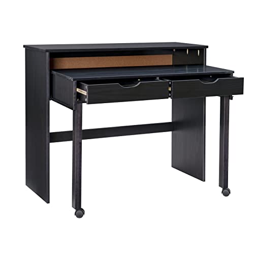 Linon Home Decor Products Black Extendable Console Linon Corinne Desk