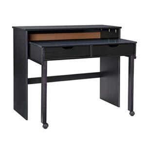 Linon Home Decor Products Black Extendable Console Linon Corinne Desk