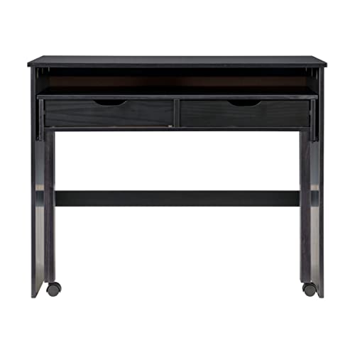 Linon Home Decor Products Black Extendable Console Linon Corinne Desk