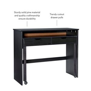 Linon Home Decor Products Black Extendable Console Linon Corinne Desk