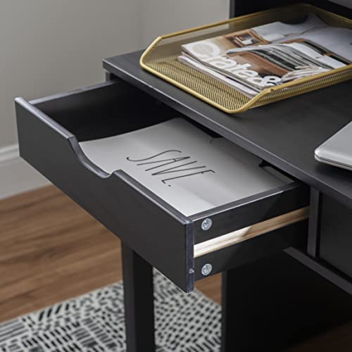 Linon Home Decor Products Black Extendable Console Linon Corinne Desk