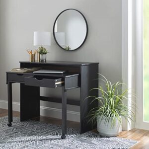 Linon Home Decor Products Black Extendable Console Linon Corinne Desk