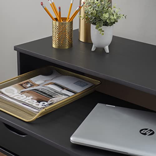 Linon Home Decor Products Black Extendable Console Linon Corinne Desk