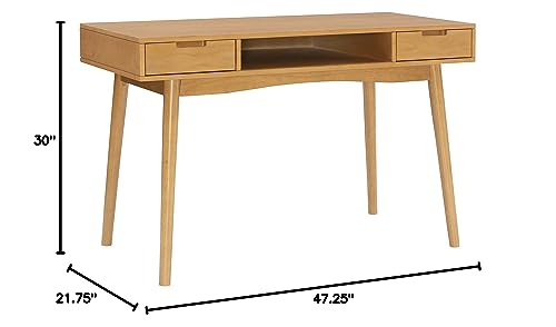 Linon Home Decor Products Natural Wood Modern Linon Drake Desk