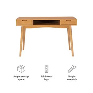 Linon Home Decor Products Natural Wood Modern Linon Drake Desk