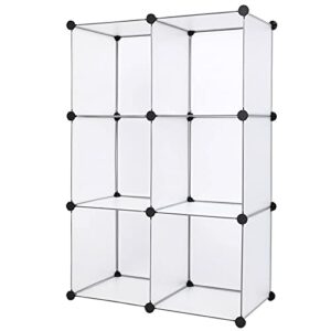 NA Cube Storage Organizer Cube Bookshelf Closet Organizer and Storage Items Space-Saving Plastic Storage Unit White