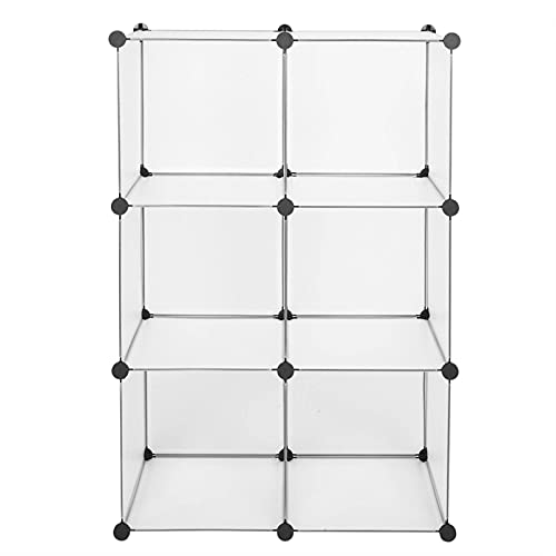 NA Cube Storage Organizer Cube Bookshelf Closet Organizer and Storage Items Space-Saving Plastic Storage Unit White