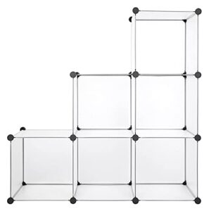 NA Cube Storage Organizer Cube Bookshelf Closet Organizer and Storage Items Space-Saving Plastic Storage Unit White