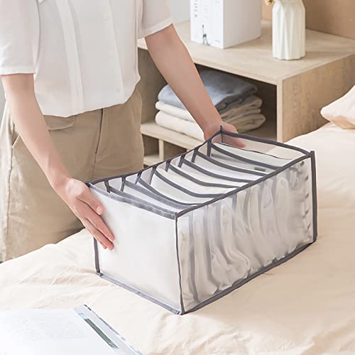 Wardrobe Clothes Organizer 2PCS Drawer Organizers Clothes Washable Wardrobe Clothes Organizer Foldable Drawer Compartment Storage