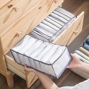 Wardrobe Clothes Organizer 2PCS Drawer Organizers Clothes Washable Wardrobe Clothes Organizer Foldable Drawer Compartment Storage