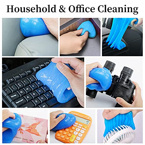 HoHoZBG Car Cleaning Gel, Car Detail Tool Cleaning Gel, Car Interior Putty Cleaner, Universal Keyboard Notebook Cleaning Gel Magic Cleaning Mud 200g Yellow