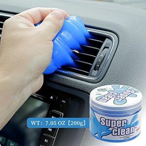 HoHoZBG Car Cleaning Gel, Car Detail Tool Cleaning Gel, Car Interior Putty Cleaner, Universal Keyboard Notebook Cleaning Gel Magic Cleaning Mud 200g Yellow