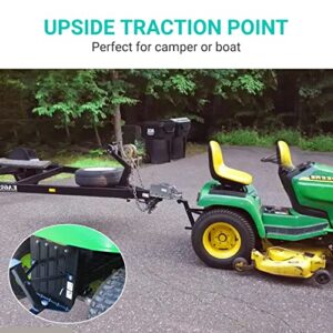 (Some Minor Modifications May Be Required) Heavy Duty Solid Iron Trailer Hitch for Lawn Mower,Garden Tractor Trailer Hitch,Compatible with John Deere Cub Cadet Husqvarna Craftsman Riding Mowers