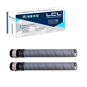 lcl compatible toner cartridge replacement for konica minolta tn321 tn-321 tn321k tn-321k a33k130 high yield c224 c224e c284 c284e c364 c364e (2-pack black)